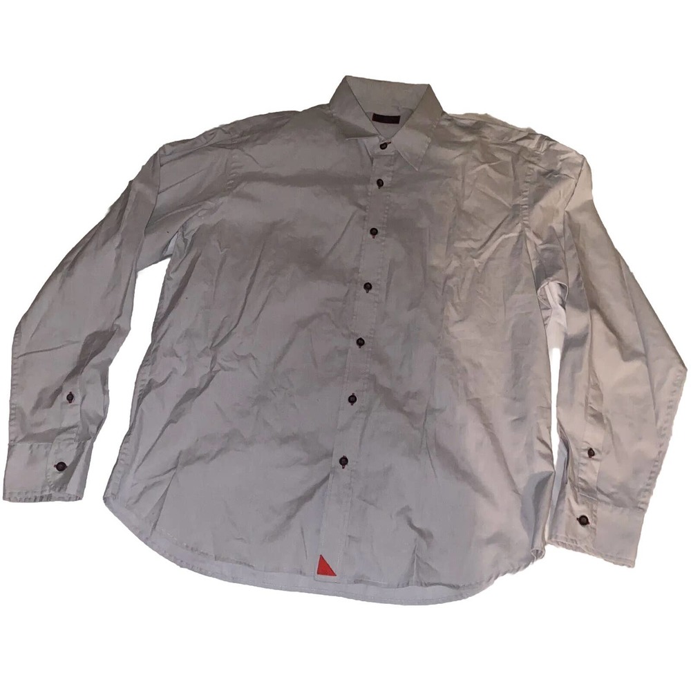 UNTUCKit Shirt Mens Size Large Cotton‎ Gray Button Down